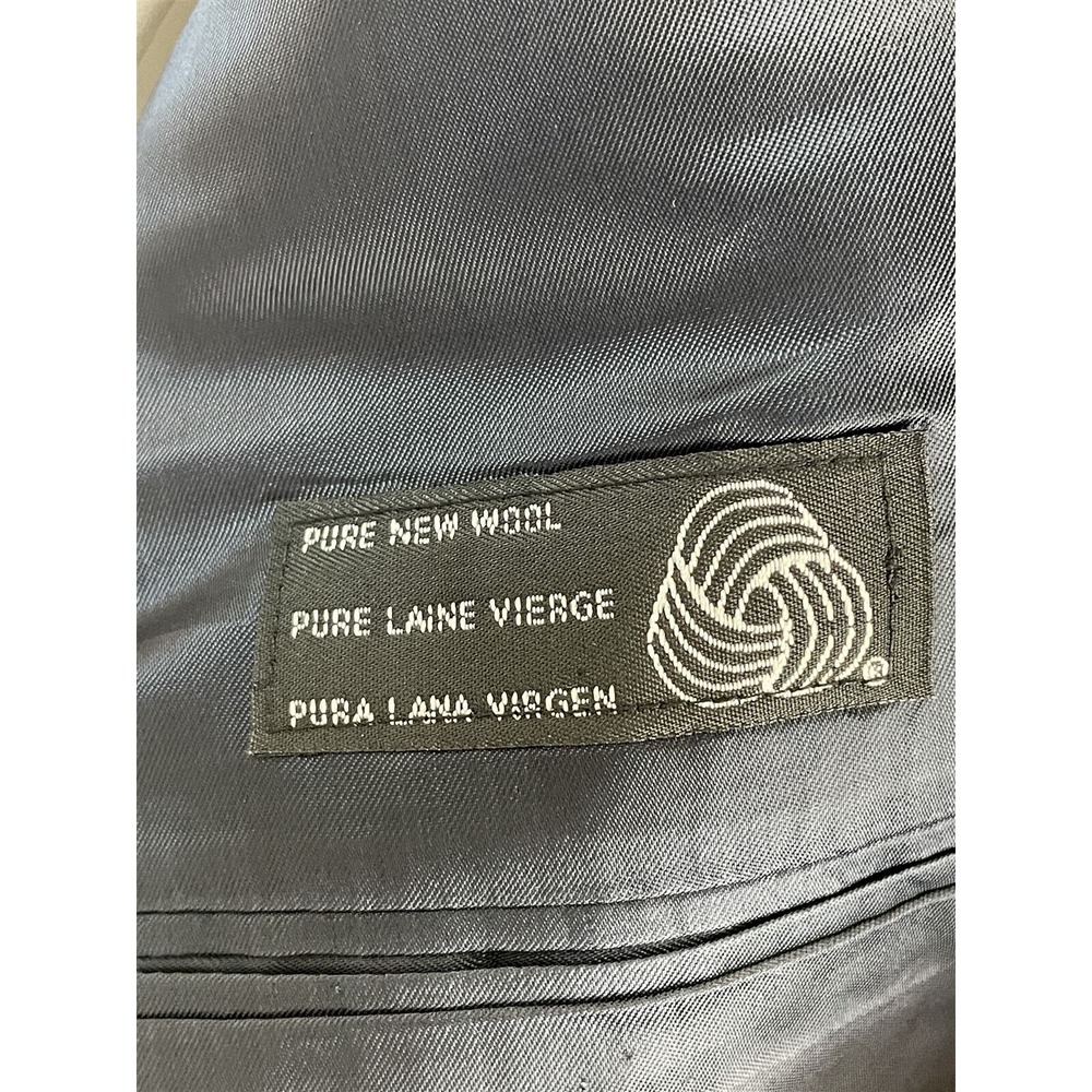 NWT VTG Jean-Paul Germain 44L 2 Piece Black Super 90's Wool 3 Button Suit - Picture 11 of 15